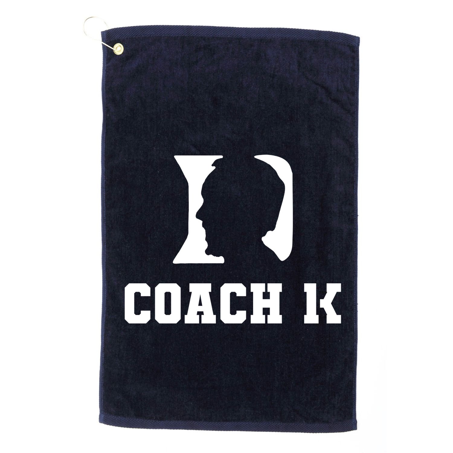 Coach 1K 1000 Wins Basketball College Font 1 K Golf Towel