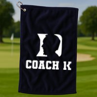 Coach 1K 1000 Wins Basketball College Font 1 K Golf Towel