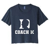 Coach 1K 1000 Wins Basketball College Font 1 K Crop Top