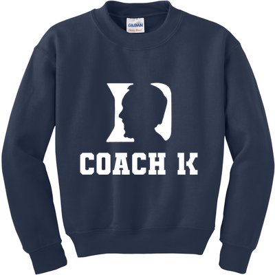 Coach 1K 1000 Wins Basketball College Font 1 K Kids Sweatshirt