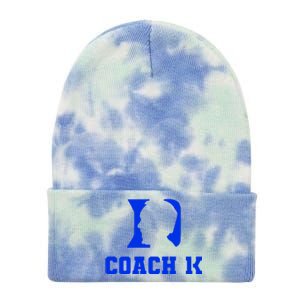 Coach 1K 1000 Wins Basketball College Font 1 K Tie Dye 12in Knit Beanie