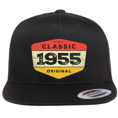 Classic 1955 68th Birthday Vintage Flat Bill Trucker Hat