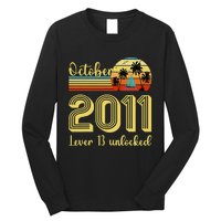 Cute 13th Birthday Born In Oct 2011 Birthday Long Sleeve Shirt