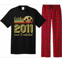 Cute 13th Birthday Born In Oct 2011 Birthday Pajama Set