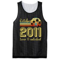 Cute 13th Birthday Born In Oct 2011 Birthday Mesh Reversible Basketball Jersey Tank