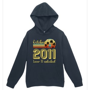 Cute 13th Birthday Born In Oct 2011 Birthday Urban Pullover Hoodie