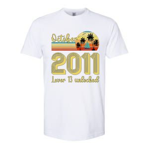 Cute 13th Birthday Born In Oct 2011 Birthday Softstyle CVC T-Shirt