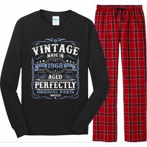 Classic 1968 Birthday Gift Long Sleeve Pajama Set