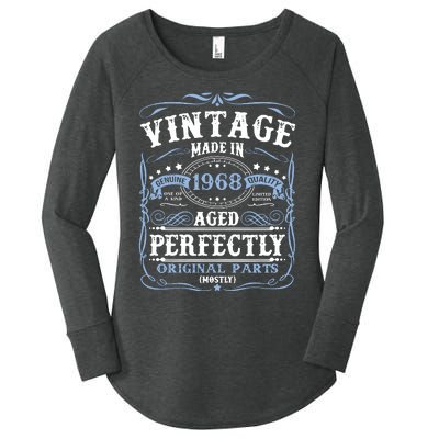 Classic 1968 Birthday Gift Women's Perfect Tri Tunic Long Sleeve Shirt