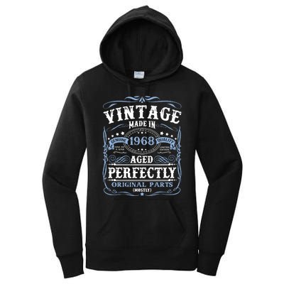 Classic 1968 Birthday Gift Women's Pullover Hoodie