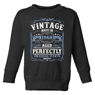 Classic 1968 Birthday Gift Toddler Sweatshirt