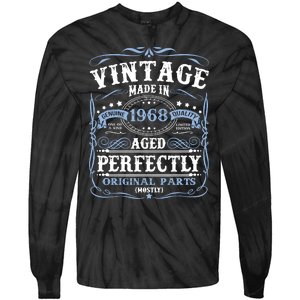 Classic 1968 Birthday Gift Tie-Dye Long Sleeve Shirt