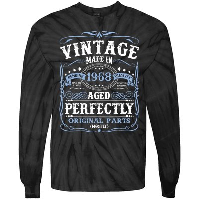 Classic 1968 Birthday Gift Tie-Dye Long Sleeve Shirt