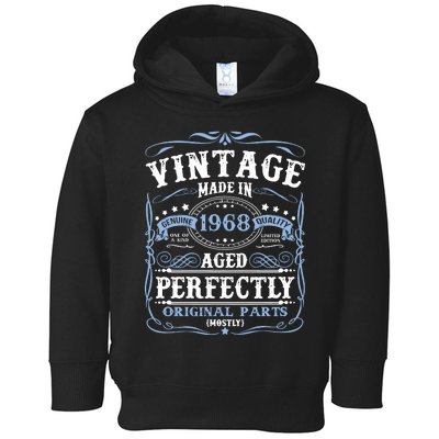 Classic 1968 Birthday Gift Toddler Hoodie