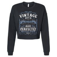 Classic 1968 Birthday Gift Cropped Pullover Crew