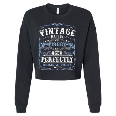 Classic 1968 Birthday Gift Cropped Pullover Crew