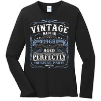 Classic 1968 Birthday Gift Ladies Long Sleeve Shirt