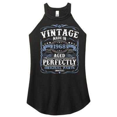 Classic 1968 Birthday Gift Women's Perfect Tri Rocker Tank