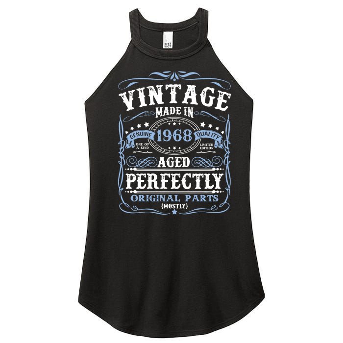 Classic 1968 Birthday Gift Women's Perfect Tri Rocker Tank