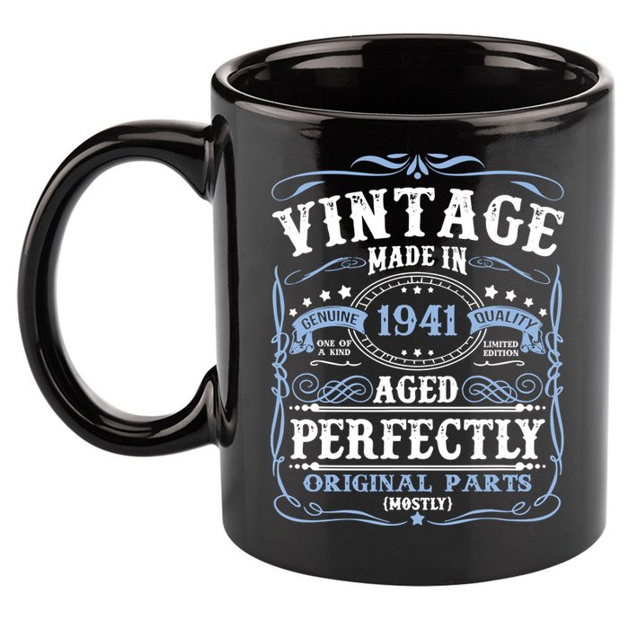 Classic 1941 Birthday Gift 11oz C Handle Ceramic Mug