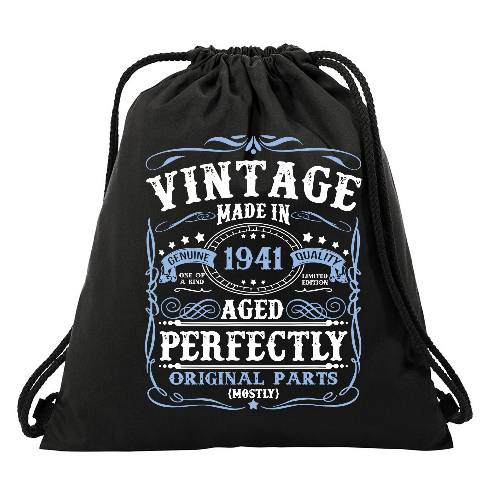 Classic 1941 Birthday Gift Drawstring Bag