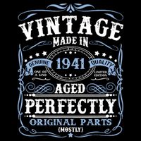 Classic 1941 Birthday Gift Drawstring Bag