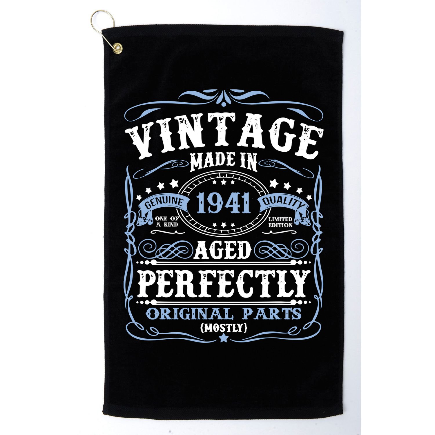 Classic 1941 Birthday Gift Golf Towel