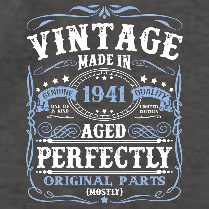 Classic 1941 Birthday Gift Vector Backpack