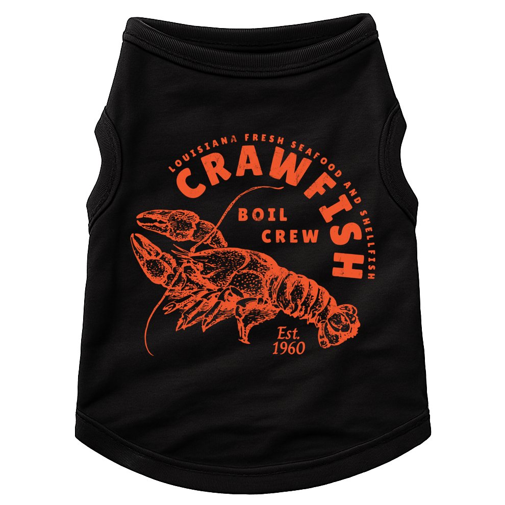 Crawfish 1960 Boil Crew Seafood Vintage Doggie Tank