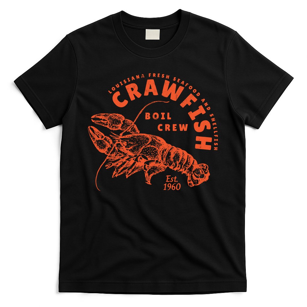 Crawfish 1960 Boil Crew Seafood Vintage T-Shirt
