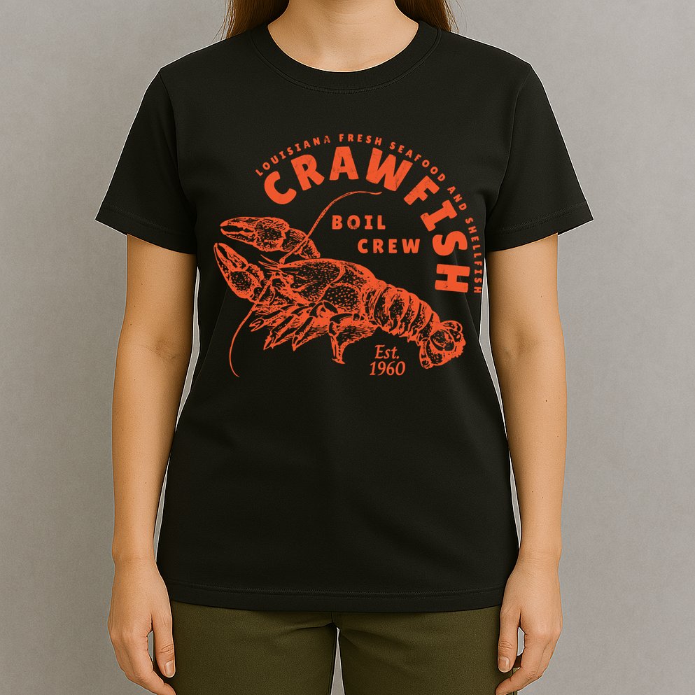 Crawfish 1960 Boil Crew Seafood Vintage T-Shirt