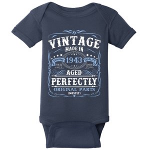 Classic 1943 Birthday Gift Baby Bodysuit