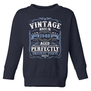 Classic 1948 Birthday Gift Toddler Sweatshirt