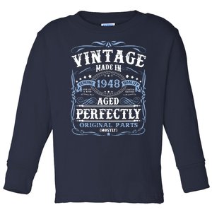 Classic 1948 Birthday Gift Toddler Long Sleeve Shirt