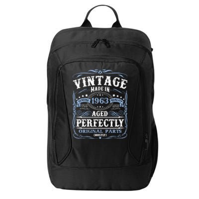 Classic 1963 Birthday Gift City Backpack