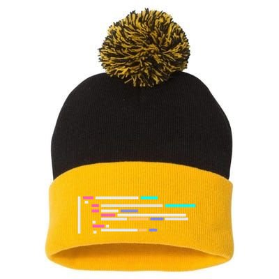 Code #1 Pom Pom 12in Knit Beanie