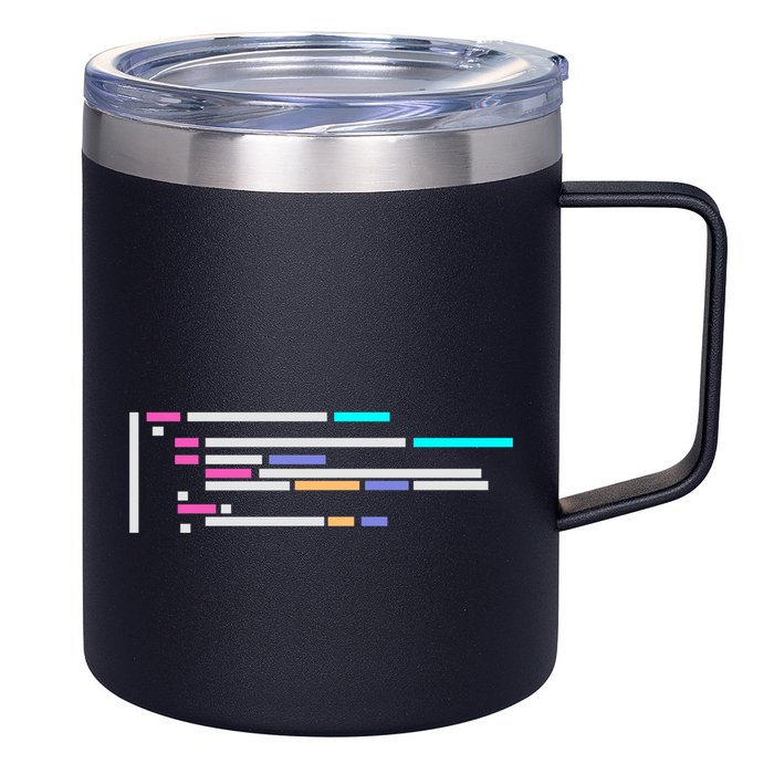 Code #1 12oz Stainless Steel Coffee Mug