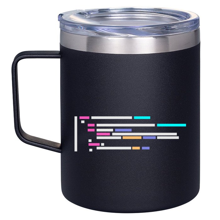 Code #1 12oz Stainless Steel Coffee Mug
