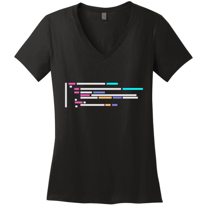 Code #1 Women's V-Neck T-Shirt