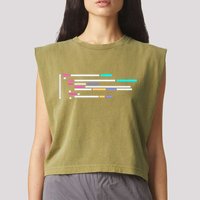 Code #1 Garment-Dyed Women's Muscle Tee
