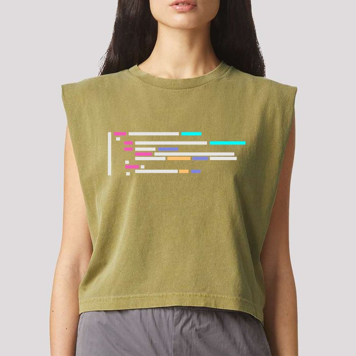 Code #1 Garment-Dyed Women's Muscle Tee