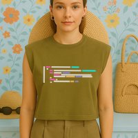 Code #1 Garment-Dyed Women's Muscle Tee