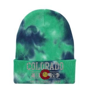 Colorado 1876 Centennial State Tie Dye 12in Knit Beanie