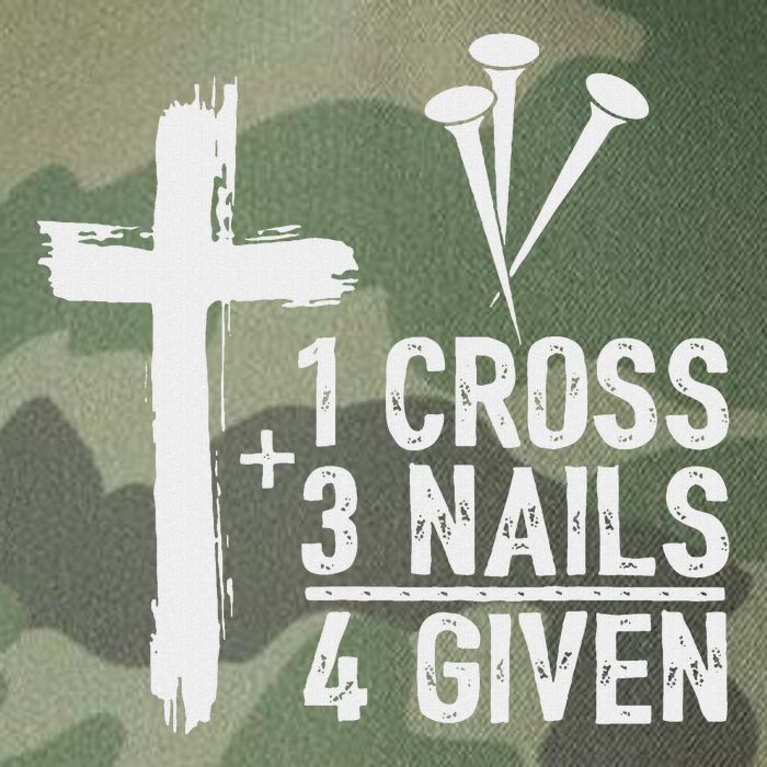 Christian 1 Cross 3 Nails 4 Given Forgiven Legacy Tie Dye Trucker Hat