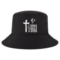 Christian 1 Cross 3 Nails 4 Given Forgiven Cool Comfort Performance Bucket Hat