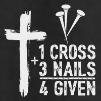 Christian 1 Cross 3 Nails 4 Given Forgiven Cool Comfort Performance Bucket Hat