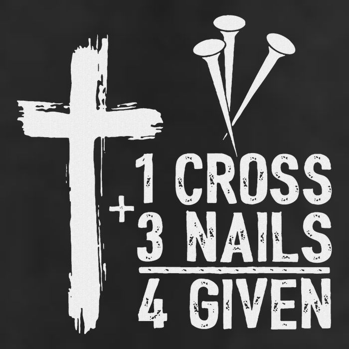 Christian 1 Cross 3 Nails 4 Given Forgiven Cool Comfort Performance Bucket Hat