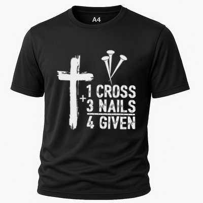 Christian 1 Cross 3 Nails 4 Given Forgiven Performance Shirt