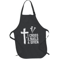 Christian 1 Cross 3 Nails 4 Given Forgiven Apron