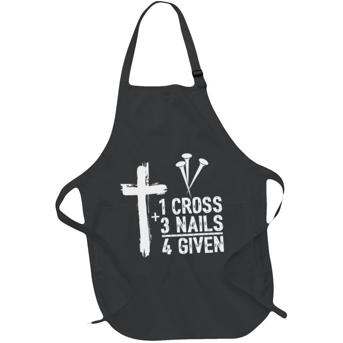 Christian 1 Cross 3 Nails 4 Given Forgiven Apron